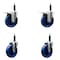 Service Caster 5'' Solid Poly Swivel 3/4'' Expanding Stem Caster Set 2 Total Lock Brakes, 4PK SCC-EXTTL20S514-SPUS-2-S-2-34 - alternate 1